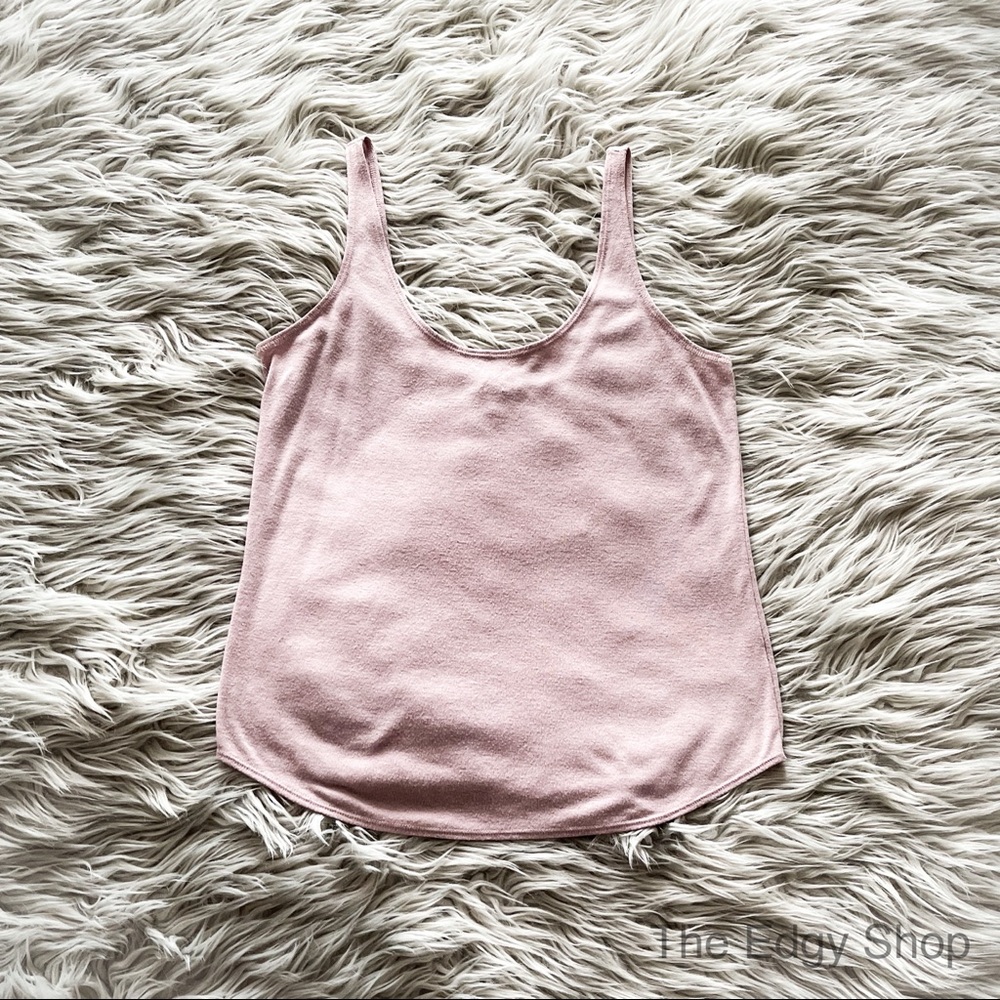 Express | Deep Scoop Neck Fitted Tank Top - Picture 1 of 6